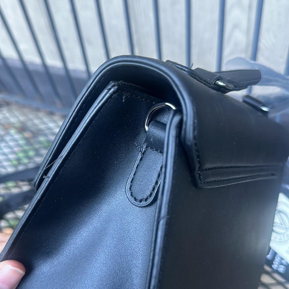 Valentino Orlandi Black Studded Crossbody Bag with Additional Wallet - Picture 12 of 16